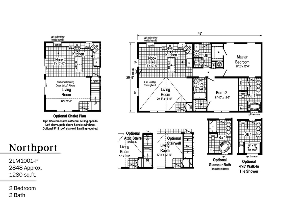 LandMark Ranch / Northport 2LM1001P by Oasis Manufactured Homes